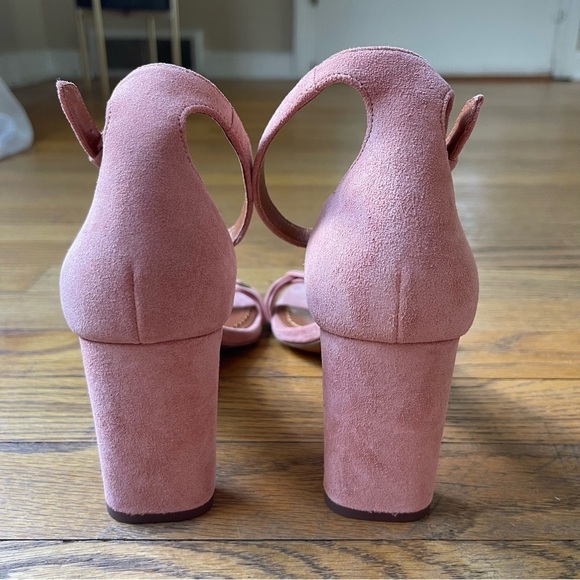 NEW Coach Link Pink Peony Suede Heel Size 8 NWOT - Picture 5 of 9